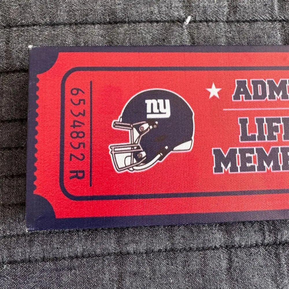 New NFL New York Giants Admit One Lifetime Membership Canvas Decor - 11